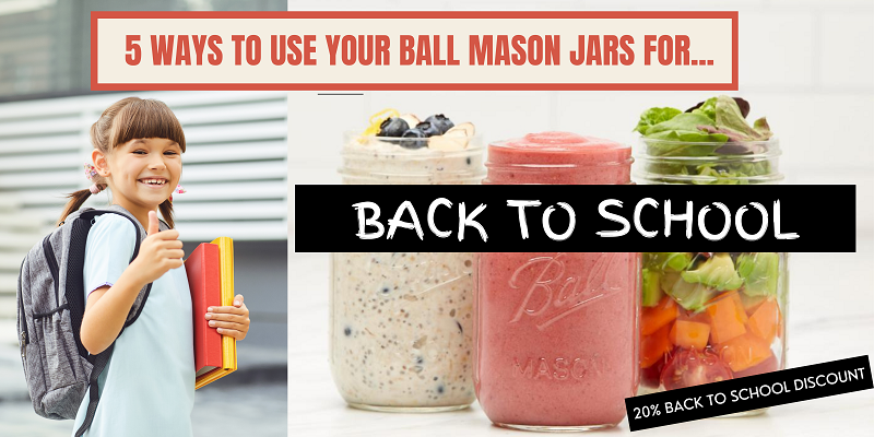 5 ways to use your Ball Mason Jars for Back to School